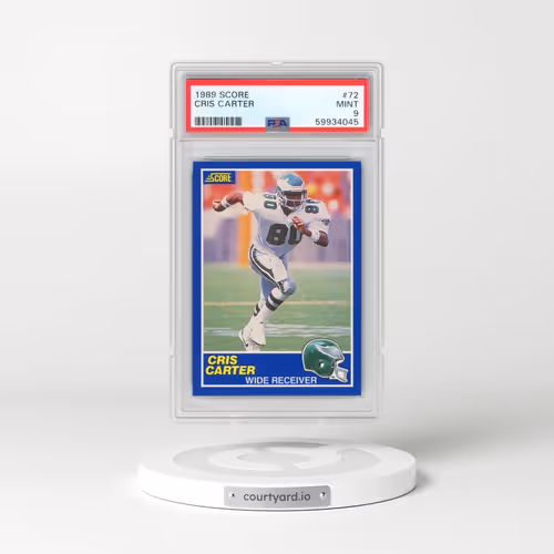1989 Score #72 Cris Carter (PSA 9 MINT)