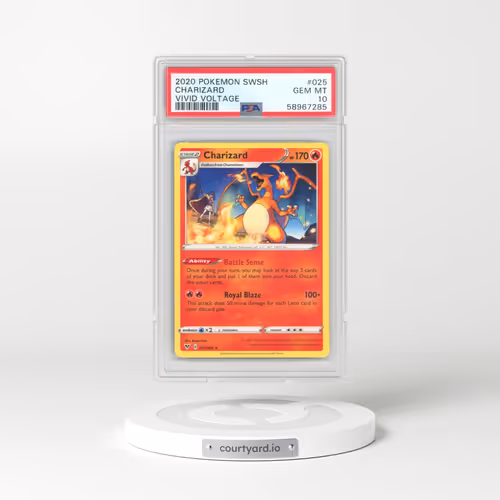 2020 Pokémon Sword & Shield Vivid Voltage #025 Charizard (PSA 10 GEM MINT)