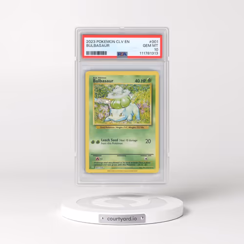 2023 Pokémon CLV-Trading Card Game Classic Venusaur & Lugia EX Deck #001 Bulbasaur (PSA 10 GEM MINT)