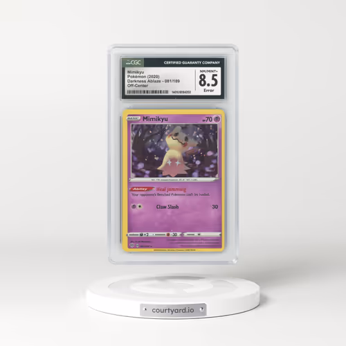 2020 Pokémon Sword & Shield Darkness Ablaze #081 Mimikyu - Holo Cosmos (CGC 8.5 NM-MT+)