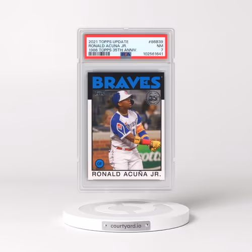 2021 Topps Update 1986 Topps 35th Anniversary #86B39 Ronald Acuna Jr. (PSA 7 NM)