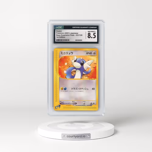 2001 Base Expansion Pack #031/128 Dratini - 1st Edition (CGC 8.5 NM-MT+)