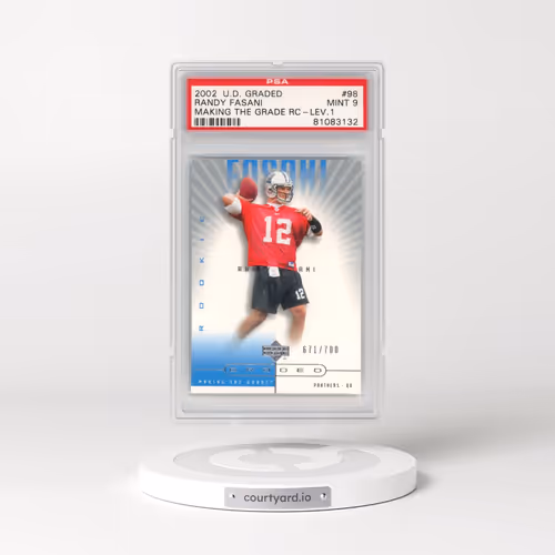 2002 Upper Deck Graded #98 Randy Fasani - Making the Grade RC-Lev.1 (PSA 9 MINT)
