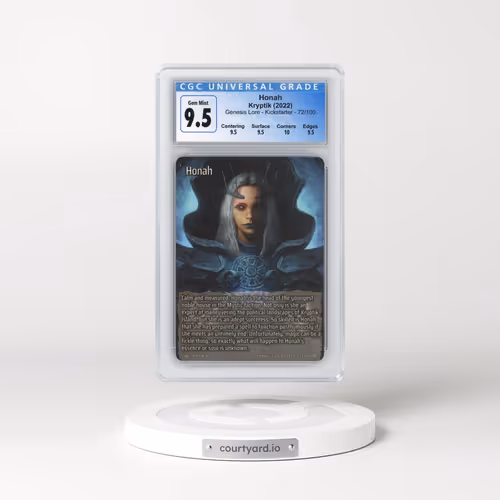 2022 Kryptik Genesis Lore - Kicks - #72/100 Honah (CGC 10 GEM MINT)