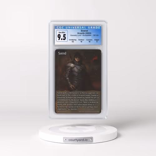 2022 Kryptik Genesis Lore - Kicks - #18/100 Svend (CGC 10 GEM MINT)