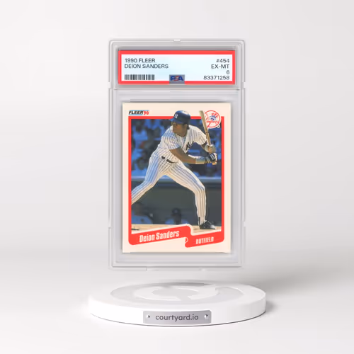 1990 Fleer #454 Deion Sanders (PSA 6 EX-MT)