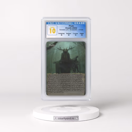 2022 Kryptik Genesis Lore - Kicks - #77/100 Pluto (CGC 10 PRISTINE)