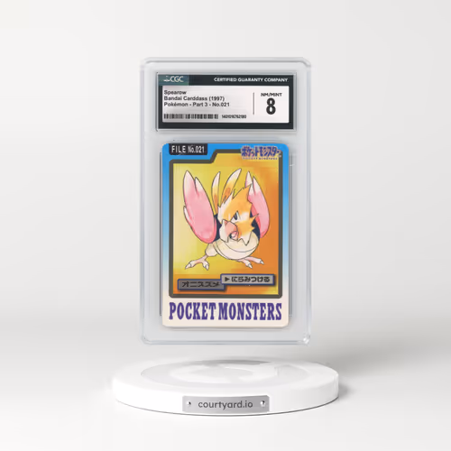 1997 (Pocket Monsters on Bottom) Part 3 #021 Spearow (CGC 8 NM-MT)