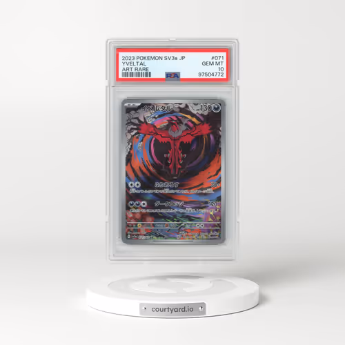 2023 Pokémon Sv3a-Raging Surf #071 Yveltal - Art Rare (PSA 10 GEM MINT)