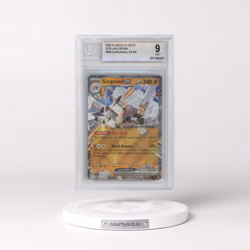 2024 Pokémon Scarlet and Violet Stellar Crown #089 Garganacl ex RR (BGS 9 MINT)