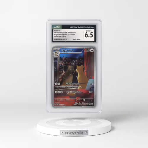 2024 Pokémon Sv6a-Night Wanderer #075 Persian - Art Rare (CGC 6.5 EX-NM+)