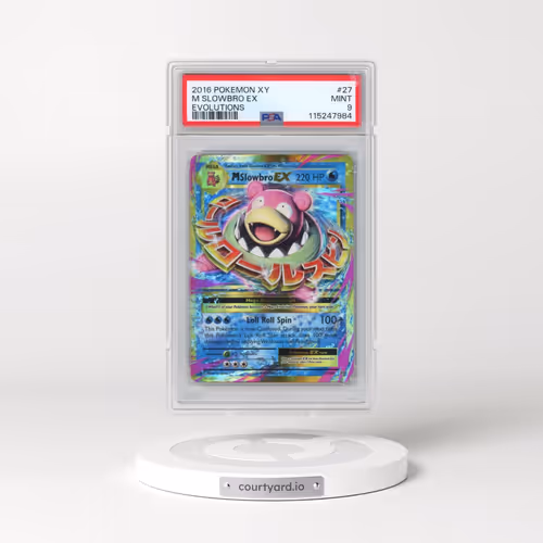 2016 Pokémon XY Evolutions #27 M Slowbro EX - Holo (PSA 9 MINT)