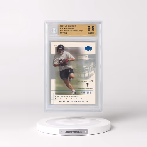 2001 UD Graded #66 Vinny Sutherland Action RC (BGS 9.5 GEM MINT)