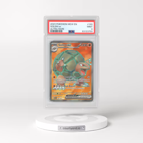 2023 Pokémon Mew EN-151 #189 Golem EX - Holo Ultra Rare (PSA 9 MINT)