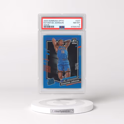 2023 Panini Donruss Optic #237 Keyontae Johnson - Aqua (PSA 8 NM-MT)