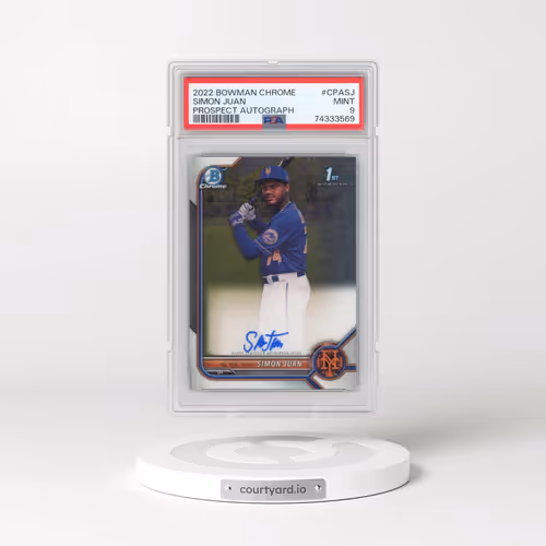 2022 Bowman Chrome Prospect Autographs #CPASJ Simon Juan (PSA 9 MINT)