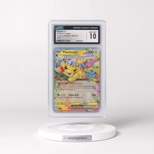 2024 Surging Sparks - SSP EN #057/191 Pikachu ex - Holo (CGC 10 GEM MINT)