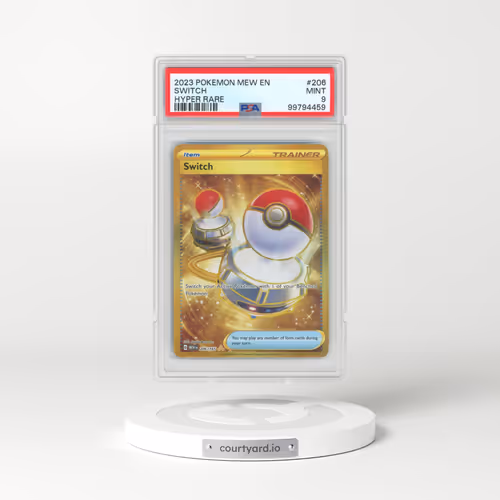 2023 Scarlet & Violet 151 - MEW EN #206 Switch - Hyper Rare (PSA 9 MINT)