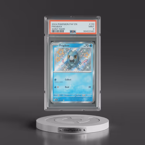 2024 Pokémon Paf EN-Paldean Fates #128 Frigibax - Shiny Rare (PSA 9 MINT)