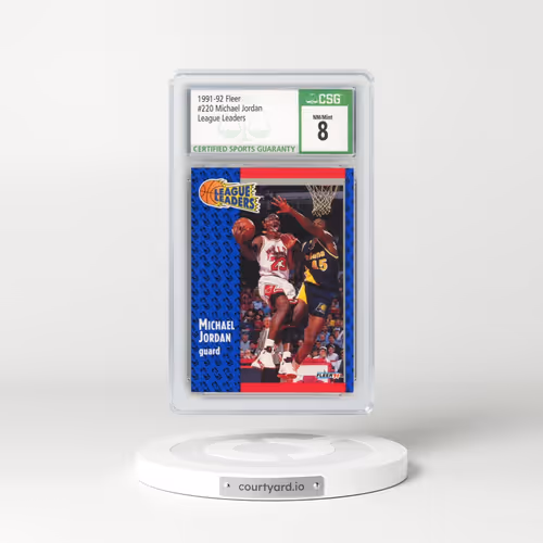 1991 Fleer #220 Michael Jordan (CSG 8 NM-MT)