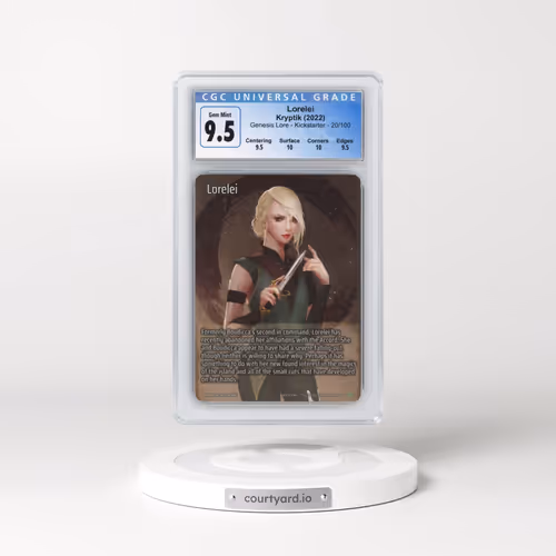 2022 Kryptik Genesis Lore - Kicks - #20/100 Lorelei (CGC 10 GEM MINT)