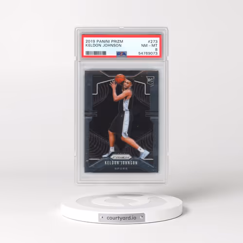 2019 Panini Prizm #273 Keldon Johnson (PSA 8 NM-MT)