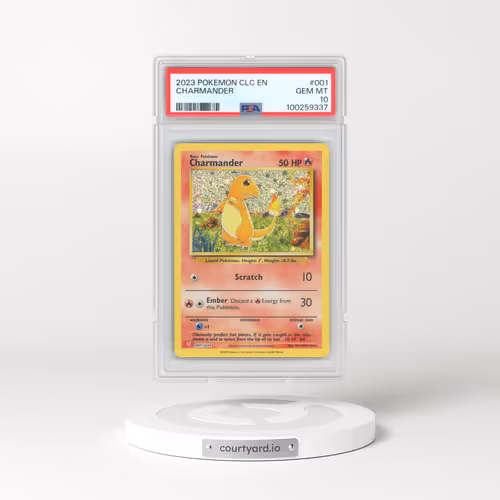 2023 Pokémon Clc-Trading Card Game Classic Charizard & HO-Oh EX Deck #001 Charmander (PSA 10 GEM MINT)