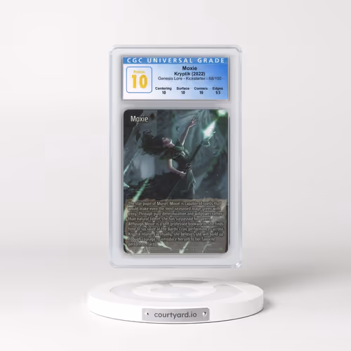 2022 Kryptik Genesis Lore - Kicks - #68/100 Moxie (CGC 10 PRISTINE)