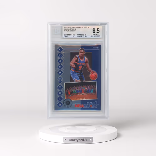 2019 Panini Hoops Premium Stock Class of 2019 #1 RJ Barrett (BGS 8.5 NM-MT+)