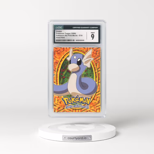 1999 Pokémon the First Movie #E10 No.147 Dratini - First Print (Blue Topps Logo) (CGC 9 MINT)