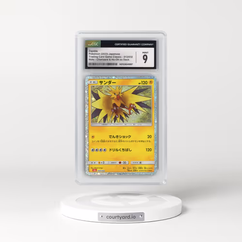 2023 Trading Card Game Classic - CLF, CLL, CLK #012/032 Zapdos - Holo Charizard & Ho-Oh ex Deck - CLL (CGC 9 MINT)