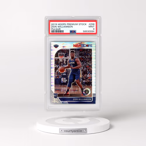 2019 Panini Hoops Premium Stock #258 Zion Williamson - Pulsar (PSA 9 MINT)