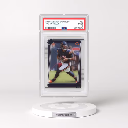 2021 Panini Clearly Donruss #53 Justin Fields (PSA 9 MINT)