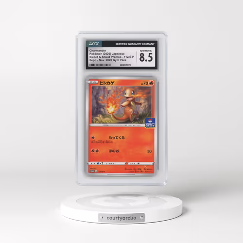 2019 Sword & Shield Promos #112/S-P Charmander - Sept. - Nov. 2020 Gym Pack (CGC 8.5 NM-MT+)