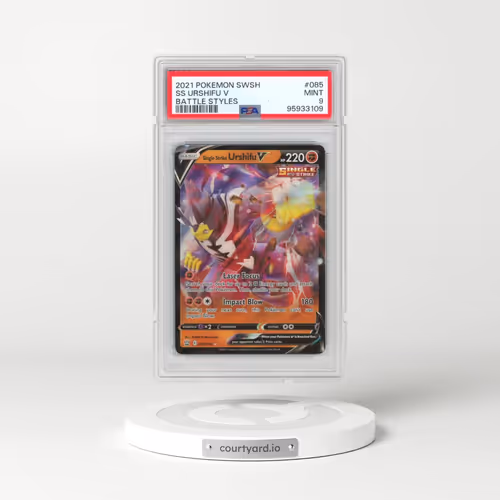 2021 Pokémon Sword & Shield Battle Styles #085 Single Strike Urshifu V - Holo (PSA 9 MINT)
