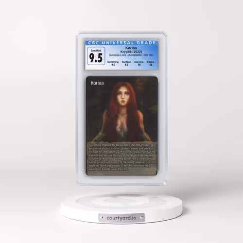 2022 Kryptik Genesis Lore - Kicks - #62/100 Korina (CGC 10 GEM MINT)