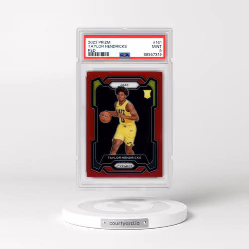 2023 Panini Prizm #161 Taylor Hendricks - Red Prizm (PSA 9 MINT)
