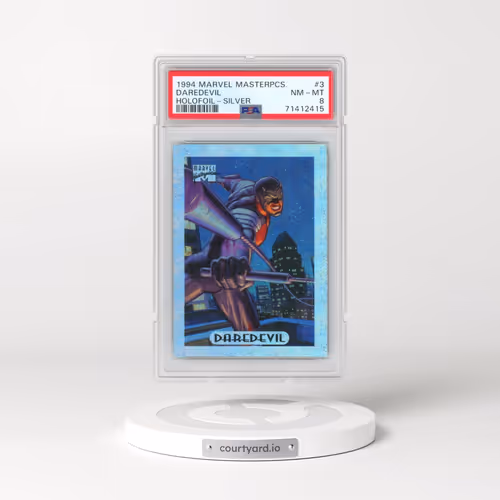1994 Marvel Masterpieces Holofoil #3 Daredevil - Silver (PSA 8 NM-MT)