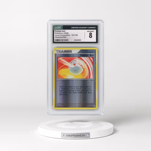 2008 Great Encounters #101/106 Premier Ball - Reverse Holo (CGC 8 NM-MT)
