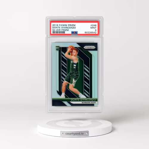 2018 Panini Prizm #246 Donte DiVincenzo - Silver Prizm (PSA 9 MINT)