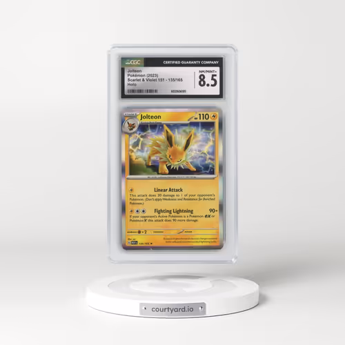 2023 Scarlet & Violet 151 - MEW EN #135/165 Jolteon - Holo (CGC 8.5 NM-MT+)