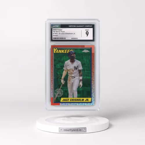 2025 Topps Series 1 #T90C-18 Jazz Chisholm Jr. - Green (CGC 9 MINT)