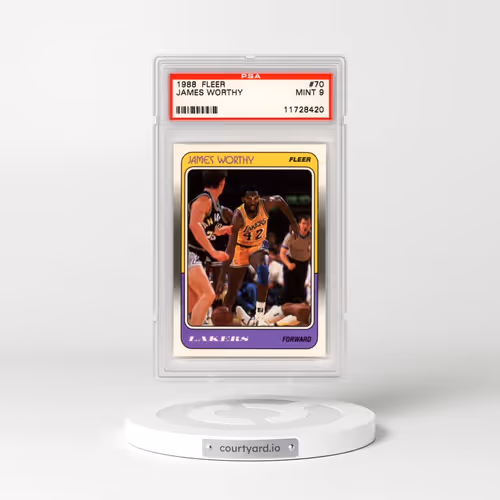 1988 Fleer #70 James Worthy (PSA 9 MINT)