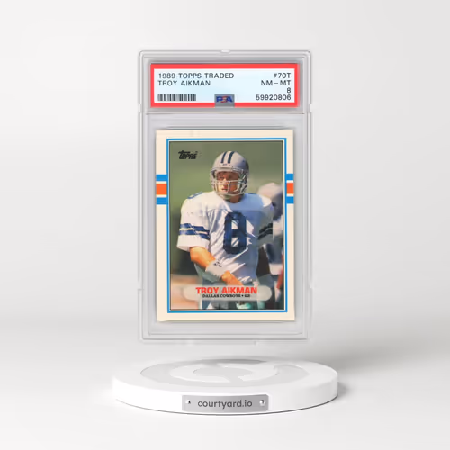 1989 Topps Traded #70T Troy Aikman (PSA 8 NM-MT)