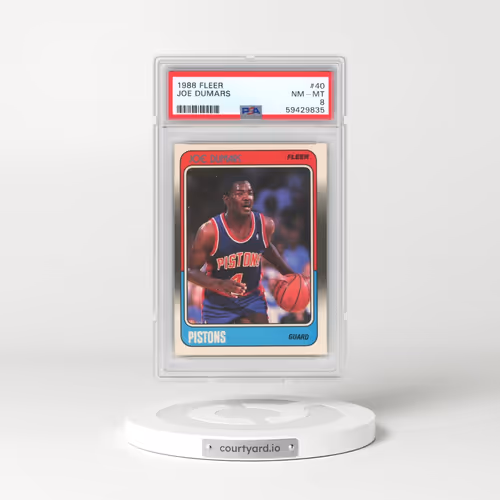 1988 Fleer #40 Joe Dumars (PSA 8 NM-MT)