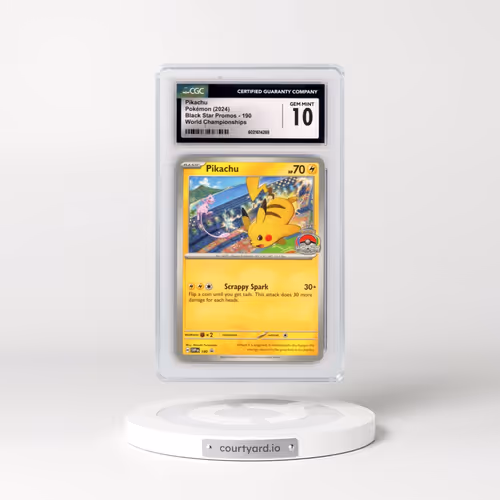 2023 Black Star Promos - Scarlet & Violet SVP EN #190 Pikachu - World Championships (CGC 10 GEM MINT