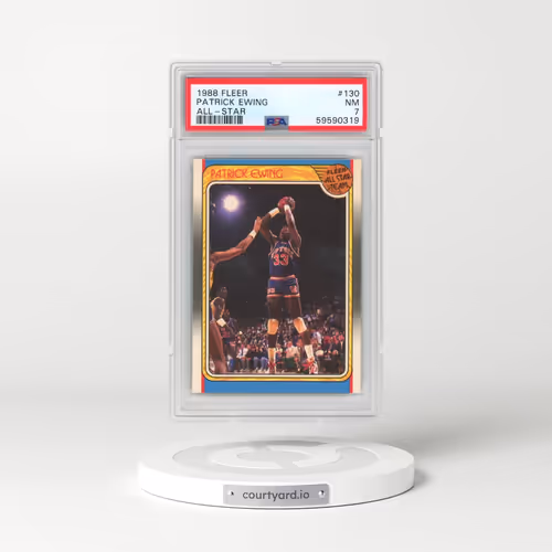 1988 Fleer #130 Patrick Ewing - All-Star (PSA 7 NM)