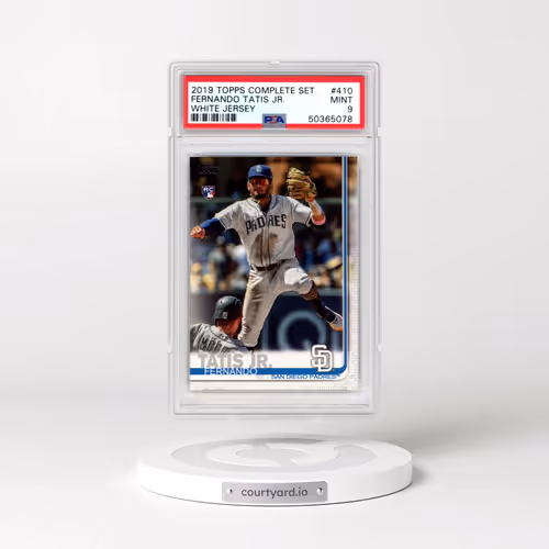 2019 Topps Complete Set #410 Fernando Tatis Jr. - White Jersey (PSA 9 MINT)