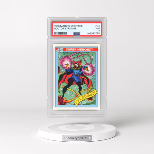 1990 Marvel Universe #34 Doctor Strange (PSA 7 NM)