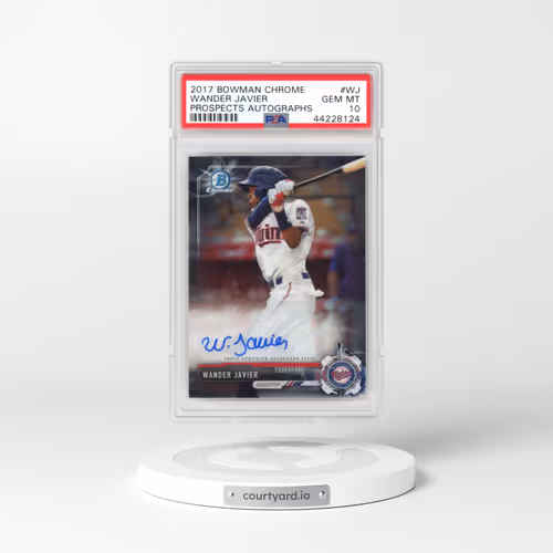 2017 Bowman Chrome Prospect Autographs #WJ Wander Javier (PSA 10 GEM MINT)